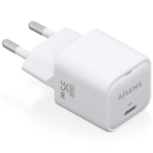 Cargador de pared gan aisens asch-35w1p022-w/ 1xusb tipo-c/ 35w