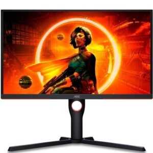 Monitor gaming aoc 25g3zm/bk 24.5’/ full hd/ 0.5ms/ 240hz/ va/ regulable en altura/ negro y rojo
