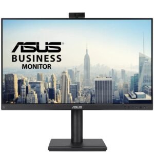 Monitor profesional asus be249qfk 24’/ full hd/ webcam/ multimedia/ regulable en altura/ negro