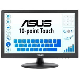Monitor profesional táctil asus vt169he 15.6’/ full hd/ negro