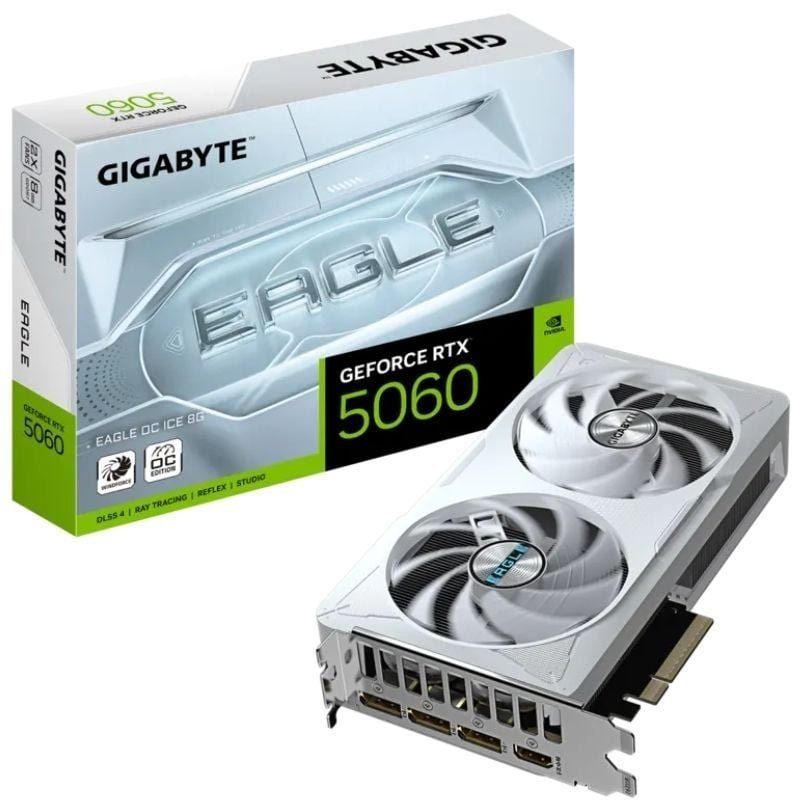 Tarjeta gráfica gigabyte geforce rtx 5060 eagle oc ice/ 8gb gddr7
