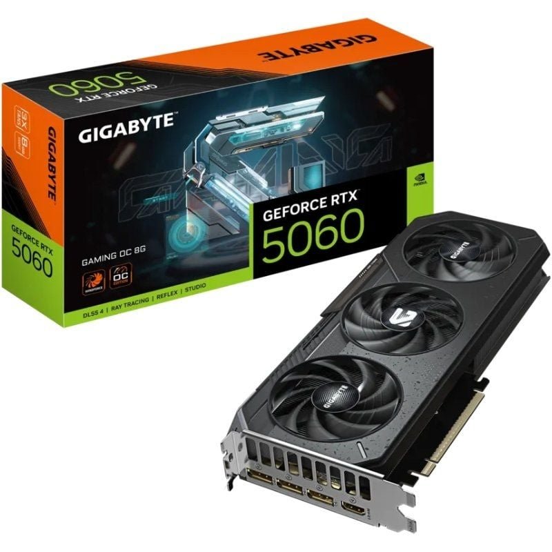 Tarjeta gráfica gigabyte geforce rtx 5060 gaming oc/ 8gb gddr7