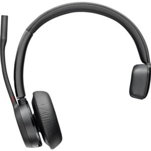 Auricular inalámbrico poly voyager 4310 + adaptador bt700 + base de carga/ con micrófono/ bluetooth/ negro