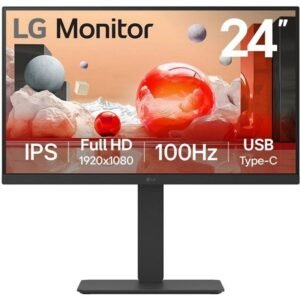 Monitor profesional lg 24ba750-b 23.8’/ full hd/ multimedia/ negro