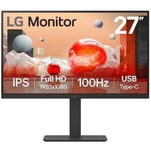 Monitor profesional lg 27ba750-b 27’/ full hd/ multimedia/ regulable en altura/ negro