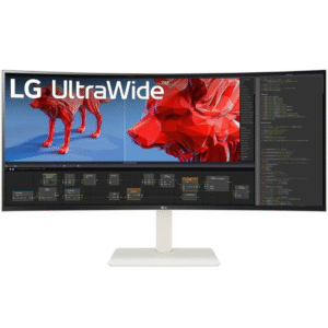 Monitor profesional ultrapanorámico curvo lg 38br85qc-w 38’/ wqhd+/ multimedia/ regulable en altura/ blanco
