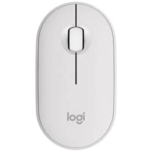 Ratón inalámbrico logitech pebble 2 m350s/ hasta 1000 dpi/ blanco
