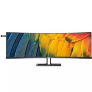 Monitor profesional ultraparonámico curvo philips 45b1u6900c 44.5’/ dual qhd/ multimedia/ regulable en altura/ negro