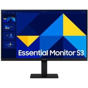 Monitor profesional samsung essential monitor s3 s24d304gau/ 24’/ full hd/ negro