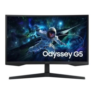 Monitor gaming curvo samsung odyssey g5 s27cg552eu 27’/ qhd/ 1ms/ 165hz/ va / negro