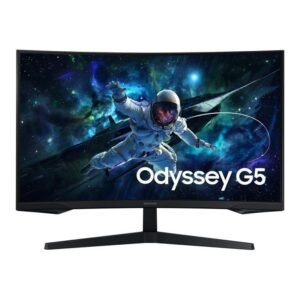 Monitor gaming curvo samsung odyssey g5 s27cg554eu 27’/ qhd/ 1ms/ 165hz/ va/ negro