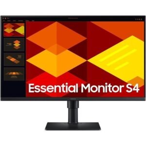Monitor profesional samsung essential monitor s4 s27d400gau/ 27’/ full hd/ regulable en altura/ negro