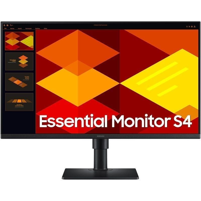 Monitor Profesional Samsung Essential Monitor S4 S27D400GAU/ 27'/ Full HD/ Regulable en altura/ Negro