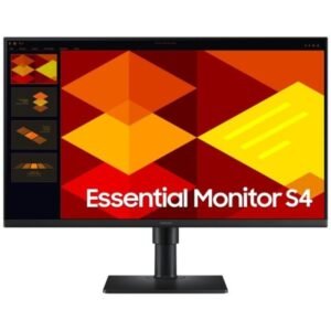 Monitor profesional samsung essential monitor s4 s27d402gau 27’/ full hd/ regulable en altura/ negro