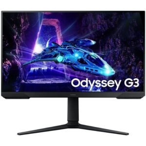 Monitor gaming samsung odyssey g3 s27dg300eu/ 27’/ full hd/ 1ms/ 180hz/ va/ regulable en altura/ negro