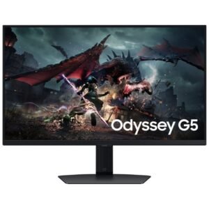 Monitor gaming samsung odyssey g5 s27dg500eu 27’/ qhd/ 1ms/ 180hz/ ips/ regulable en altura/ negro