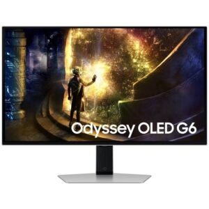 Smart monitor gaming samsung oled odyssey g6 s27dg610su 27’/ qhd/ 0.03ms/ 240hz/ va/ regulable en altura/ smart tv/ plata