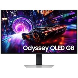 Monitor gaming samsung odyssey oled g8 s32fg812su 32’/ 4k/ 0.03ms/ 240hz/ regulable en altura/ plata