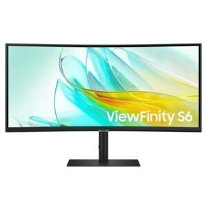 Monitor profesional ultraparonámico curvo samsung viewfinity s6 s34c652uau 34’/ uwqhd/ multimedia/ regulable en altura/ negro