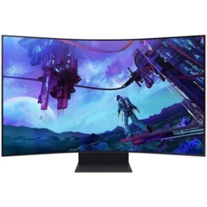 Monitor gaming curvo samsung odyssey ark s55cg970nu 55’/ 4k/ 1ms/ 165hz/ va/ regulable en altura/ smart tv/ multimedia/ negro