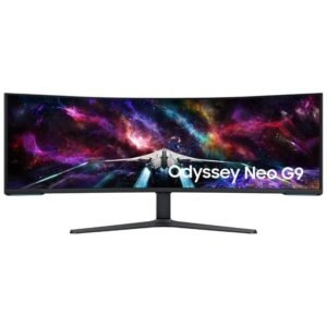 Monitor gaming ultrapanorámico curvo samsung odyssey neo g9 s57cg952nu 57’/ dual uhd/ 1ms/ 240hz/ va/ regulable en altura/