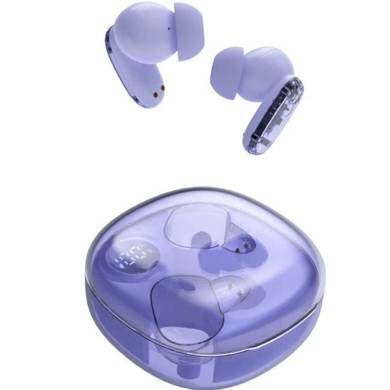 Auriculares bluetooth mars gaming mhib2 con estuche de carga/ autonomía 7h/ morados