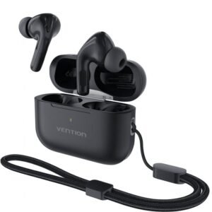 Auriculares bluetooth vention echo lite e11 pro con estuche de carga/ negros