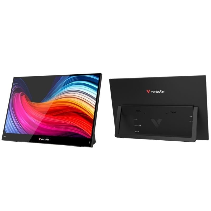 Monitor Portátil Táctil Verbatim Touch Light 14'/ Full HD/ Multimedia/ Negro