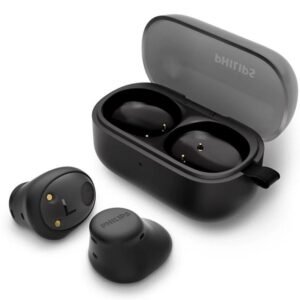 Auriculares bluetooth philips tat2149 con estuche de carga/ autonomía 6h/ negros