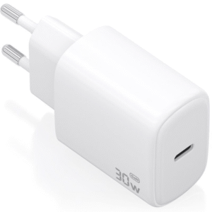 Cargador de pared gan aisens a110-0975/ 1xusb tipo-c/ 30w/ blanco