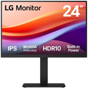 Monitor profesional lg 24ba55w-b 24’/ wuxga/ multimedia/ regulable en altura/ negro