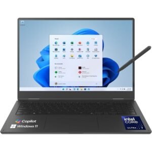 Portátil convertible lg gram pro 16t90tp-k.ad88b intel core ultra 7-255h/ 32gb/ 1tb ssd/ 16′ táctil/ win11