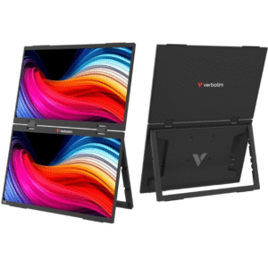 Monitor portátil táctil verbatim duo essentials 15.6′ + 15.6’/ full hd/ multimedia/ negro