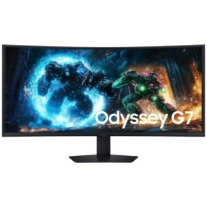Monitor gaming ultrapanorámico curvo samsung odyssey g7 g75f s40fg750eu 40’/ 5k2k/ 1ms/ 180hz/ va/ regulable en altura/ negro