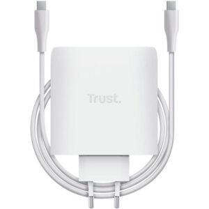 Cargador de pared gan trust maxo 100w/ 2xusb tipo-c/ incluye cable usb tipo-c/ 100w