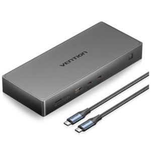 Docking usb tipo-c vention tpwh0/ 2xhdmi 4k/ 1xdisplayport/ 3xusb/ 2xusb tipo-c/ 1xusb tipo-c pd/ 1xrj45/ 1xlector tarjetas/
