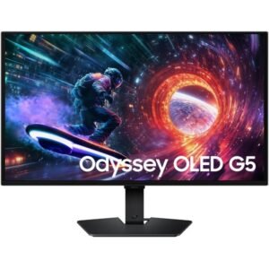 Monitor gaming samsung odyssey g5 g50sf s27fg506su 27’/ qhd/ 0.03ms/ 180hz/ qd-oled/ negro