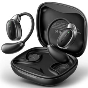 Auriculares bluetooth vention open ear 013 con estuche de carga/ autonomía 8h/ negros