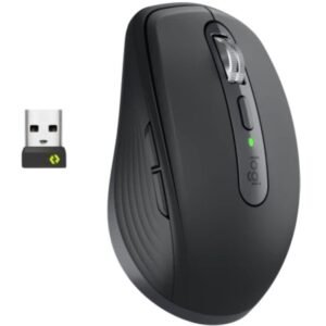 Ratón inalámbrico logitech mx anywhere 3s for business/ batería recargable/ hasta 8000 dpi/ grafito