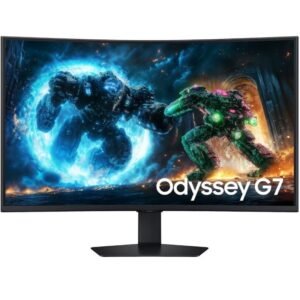 Monitor gaming curvo samsung odyssey g7 g75f 37’/ 4k/ 1ms/ 165hz/ va/ regulable en altura/ negro