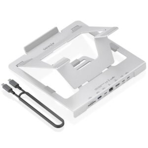 Soporte de sobremesa – docking usb tipo-c aisens asuc-7p045-gr/ 1xusb/ 1xusb tipo-c/ 1xhdmi/ 1xrj45/ 1xlector de tarjetas/