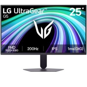 Monitor gaming lg ultragear g5 25g523b-b 25’/ full hd/ 1ms/ 200hz/ ips/ negro