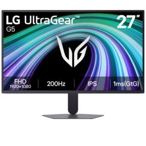 Monitor gaming lg ultragear g5 27g523b-b 27’/ full hd/ 1ms/ 200hz/ ips/ negro