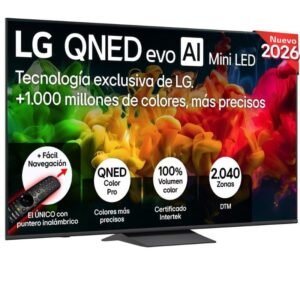 Televisor lg qned evo ai qned8eb mini led 75qned8eb3a 75’/ ultra hd 4k/ smart tv/ wifi