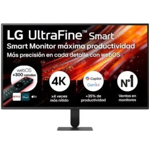 Smart monitor lg ultrafine 32u701sb-b 31.5’/ 4k/ multimedia/ smart tv/ negro
