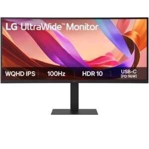 Monitor profesional ultrapanorámico curvo lg ultrawide 34u650a-b 34’/ wqhd/ multimedia/ regulable en altura/ negro