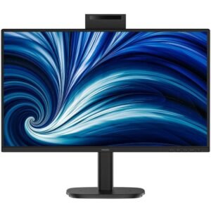 Monitor profesional philips 24b2n3200jh 23.8’/ full hd/ webcam/ multimedia/ regulable en altura/ negro