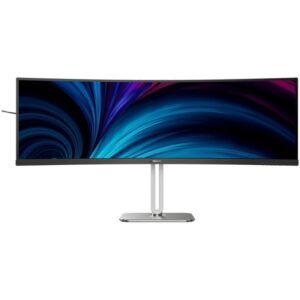 Monitor profesional ultrapanorámico curvo philips 49b2u5900c 49’/ dual qhd/ multimedia/ regulable en altura/ negro y plata