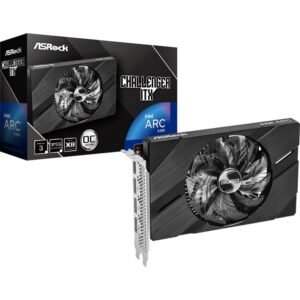 Tarjeta gráfica asrock intel arc a380 challenger itx 6gb oc/ 6gb gddr6/ compatible con perfil bajo