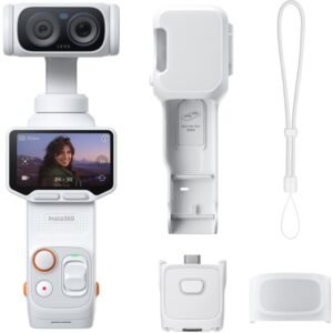 Cámara digital deportiva insta360 luna ultra pack standard/ 8k/ ángulo de visión 360º/ blanca